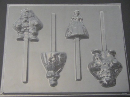 365sp Beauty and Ugly II Chocolate or Hard Candy Lollipop Mold